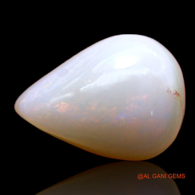 5.00 Cts Natural Australian Fire Opal Pear Cabochon Loose Gemstone For Jewelry 14x10x6 mm AB-398