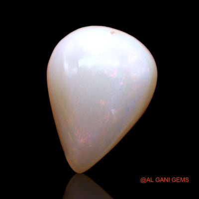 5.00 Cts Natural Australian Fire Opal Pear Cabochon Loose Gemstone For Jewelry 14x10x6 mm AB-398