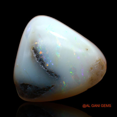4.00 Cts Unheated Australian Fire Opal Loose Gemstone Trillion Cabochon Natural 11x11x5 mm AB-399