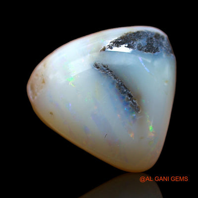 4.00 Cts Unheated Australian Fire Opal Loose Gemstone Trillion Cabochon Natural 11x11x5 mm AB-399