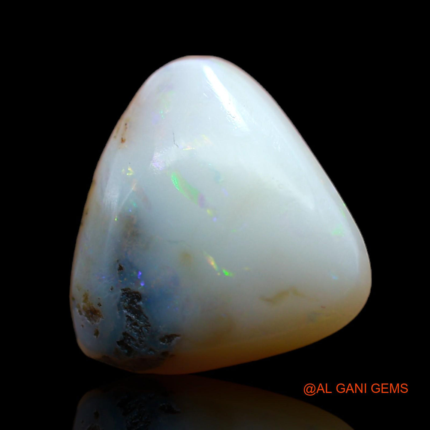 4.00 Cts Unheated Australian Fire Opal Loose Gemstone Trillion Cabochon Natural 11x11x5 mm AB-399