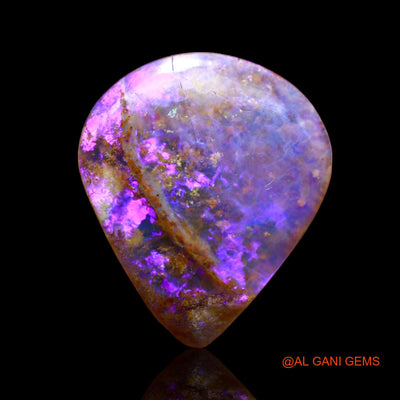 Natural Fire Opal Gemstone 12.00 Cts Loose Pear Cabochon From Australia 20x17x5 mm AB-3