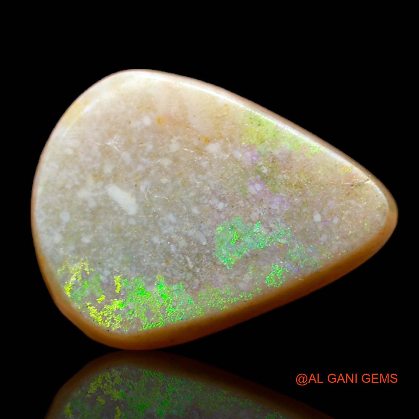 Natural Fire Opal Gemstone 3.00 Cts Loose Pear Cabochon From Australia 12x9x4 mm AB-400