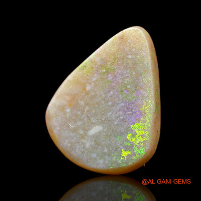 Natural Fire Opal Gemstone 3.00 Cts Loose Pear Cabochon From Australia 12x9x4 mm AB-400