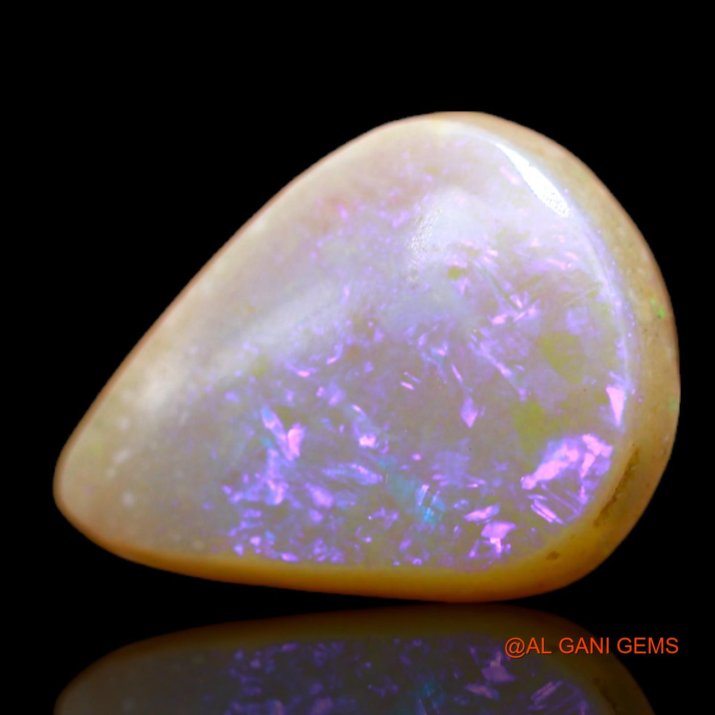 Natural Fire Opal Gemstone 3.00 Cts Loose Pear Cabochon From Australia 12x9x4 mm AB-400