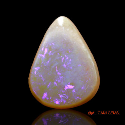Natural Fire Opal Gemstone 3.00 Cts Loose Pear Cabochon From Australia 12x9x4 mm AB-400