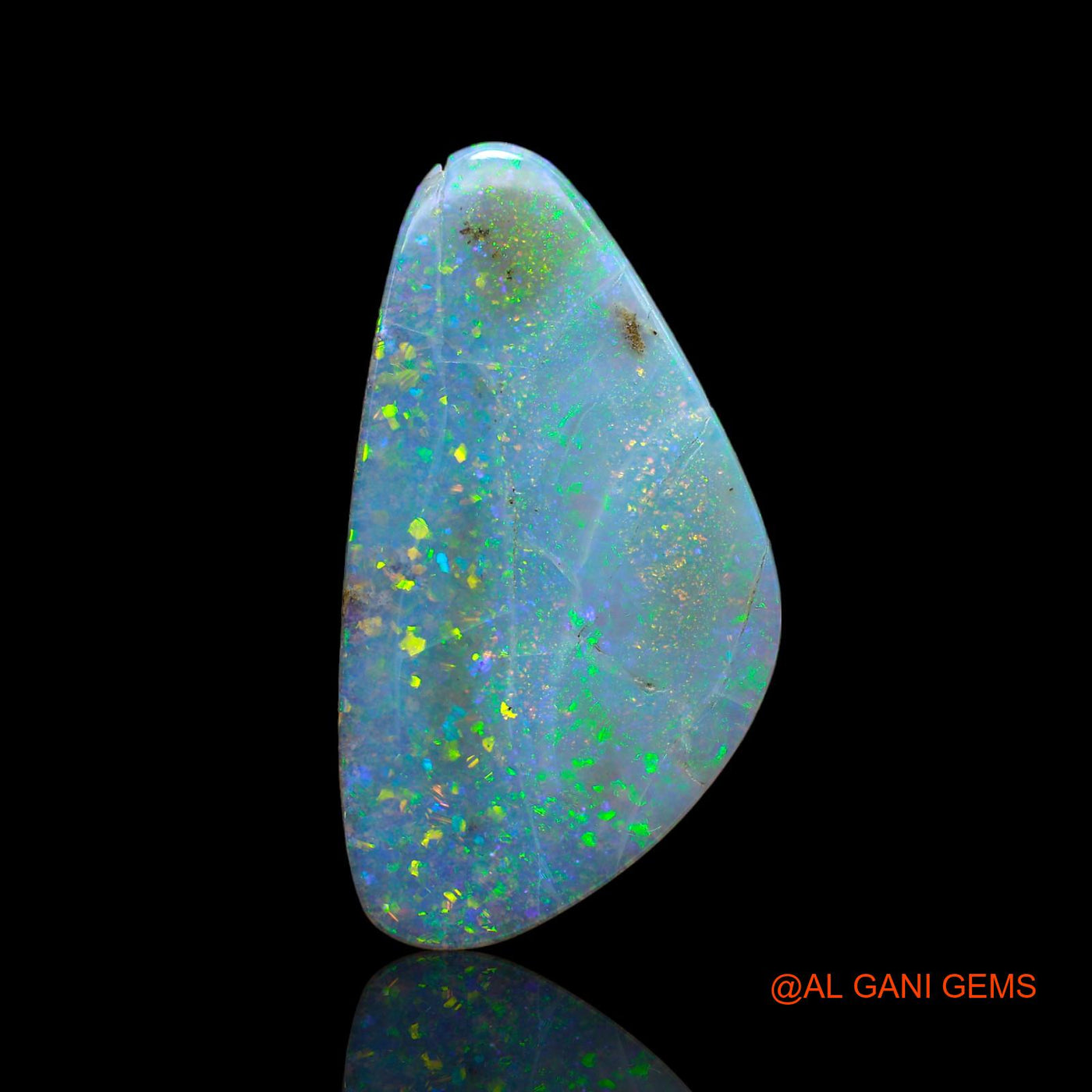 32.00 Cts Natural Australian Fire Opal Fancy Cabochon Loose Gemstone For Jewelry 36x19x7 mm AB-401