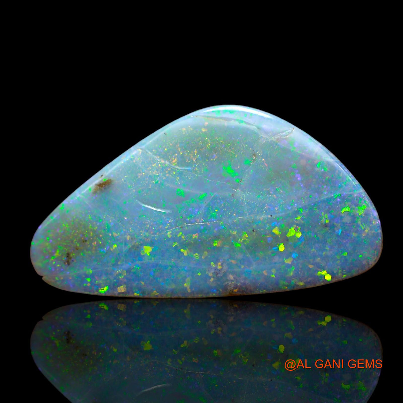 32.00 Cts Natural Australian Fire Opal Fancy Cabochon Loose Gemstone For Jewelry 36x19x7 mm AB-401