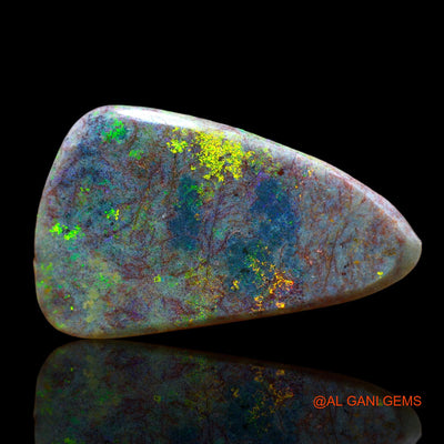 17.00 Cts Natural Australian Fire Opal Loose Gemstone Fancy Cabochon 31x19x5 mm AB-402