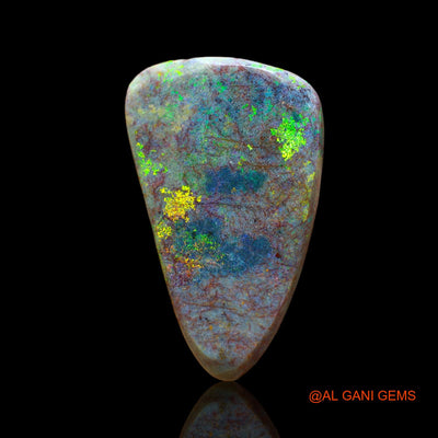 17.00 Cts Natural Australian Fire Opal Loose Gemstone Fancy Cabochon 31x19x5 mm AB-402