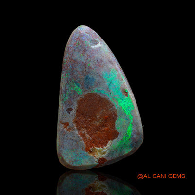 17.00 Cts Natural Australian Fire Opal Loose Gemstone Fancy Cabochon 31x19x5 mm AB-402