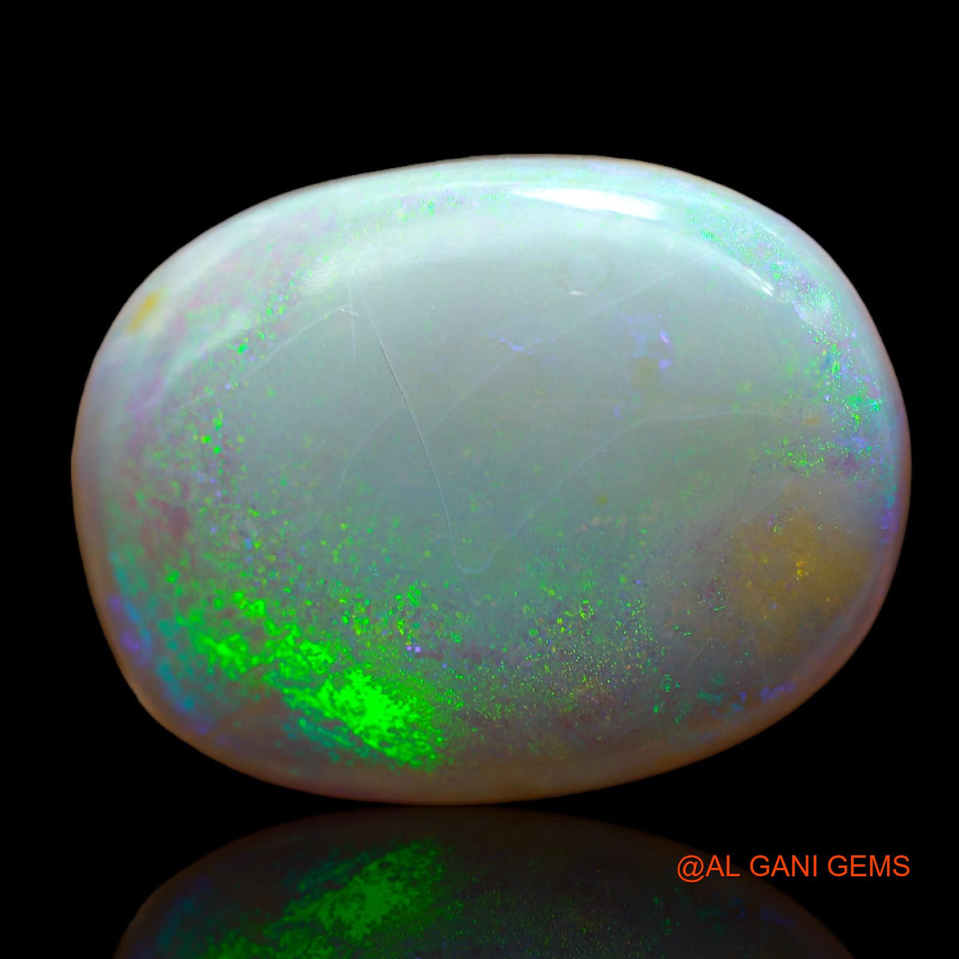 32.00 Cts Natural Australian Fire Opal Loose Gemstone Oval Cabochon 25x19x9 mm AB-403