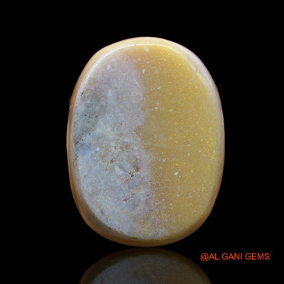 32.00 Cts Natural Australian Fire Opal Loose Gemstone Oval Cabochon 25x19x9 mm AB-403