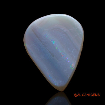 16.00 Cts Natural Australian Fire Opal Loose Gemstone Pear Cabochon 26x20x4 mm AB-405