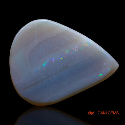16.00 Cts Natural Australian Fire Opal Loose Gemstone Pear Cabochon 26x20x4 mm AB-405