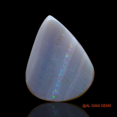 16.00 Cts Natural Australian Fire Opal Loose Gemstone Pear Cabochon 26x20x4 mm AB-405
