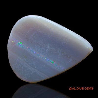 16.00 Cts Natural Australian Fire Opal Loose Gemstone Pear Cabochon 26x20x4 mm AB-405