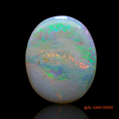 14.00 Cts Unheated Australian Fire Opal Loose Gemstone Oval Cabochon Natural 24x20x4 mm AB-406