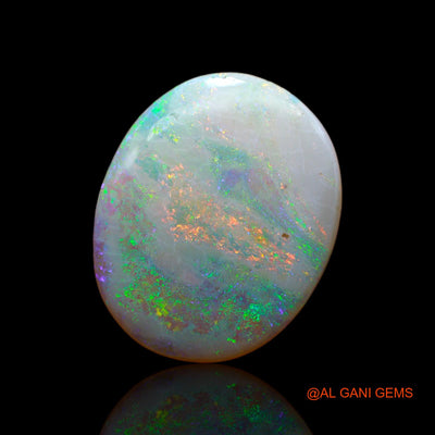 14.00 Cts Unheated Australian Fire Opal Loose Gemstone Oval Cabochon Natural 24x20x4 mm AB-406