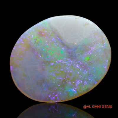 14.00 Cts Unheated Australian Fire Opal Loose Gemstone Oval Cabochon Natural 24x20x4 mm AB-406