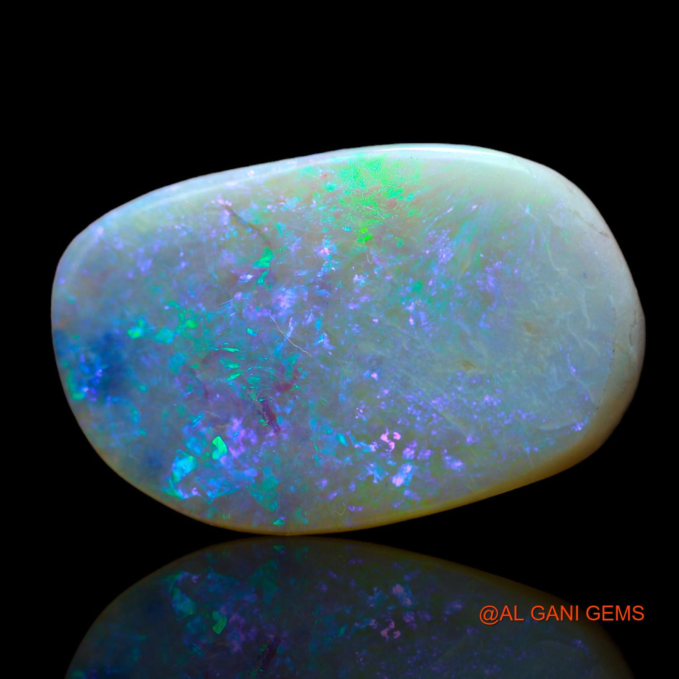 15.00 Cts Natural Australian Fire Opal Loose Gemstone Fancy Cabochon 25x16x5 mm AB-409