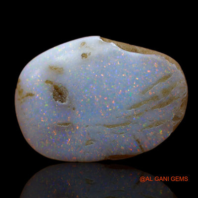 6.40 Cts Natural Australian Fire Opal Loose Gemstone Fancy Cabochon 20x14x4 mm AB-40