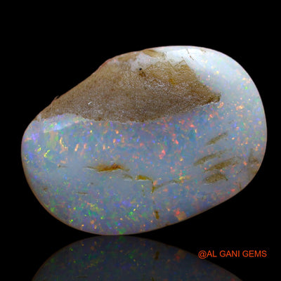 6.40 Cts Natural Australian Fire Opal Loose Gemstone Fancy Cabochon 20x14x4 mm AB-40