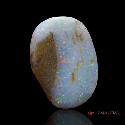 6.40 Cts Natural Australian Fire Opal Loose Gemstone Fancy Cabochon 20x14x4 mm AB-40