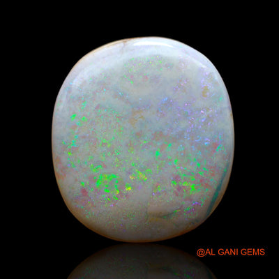 Natural Fire Opal Gemstone 14.00 Cts Loose Oval Cabochon From Australia 21x18x5 mm AB-410