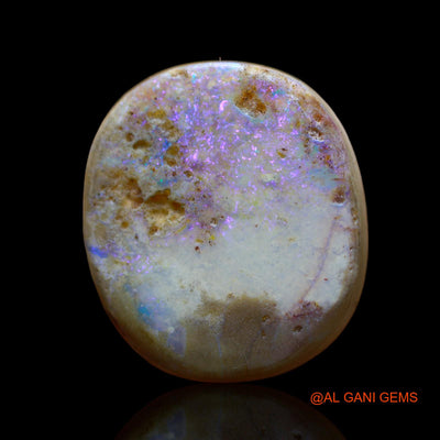 Natural Fire Opal Gemstone 14.00 Cts Loose Oval Cabochon From Australia 21x18x5 mm AB-410