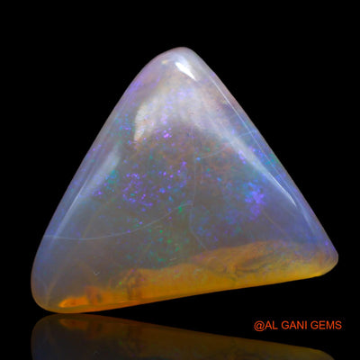 Natural Fire Opal Gemstone 9.00 Cts Loose Trillion Cabochon From Australia 20x19x4 mm AB-414
