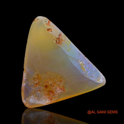 Natural Fire Opal Gemstone 9.00 Cts Loose Trillion Cabochon From Australia 20x19x4 mm AB-414