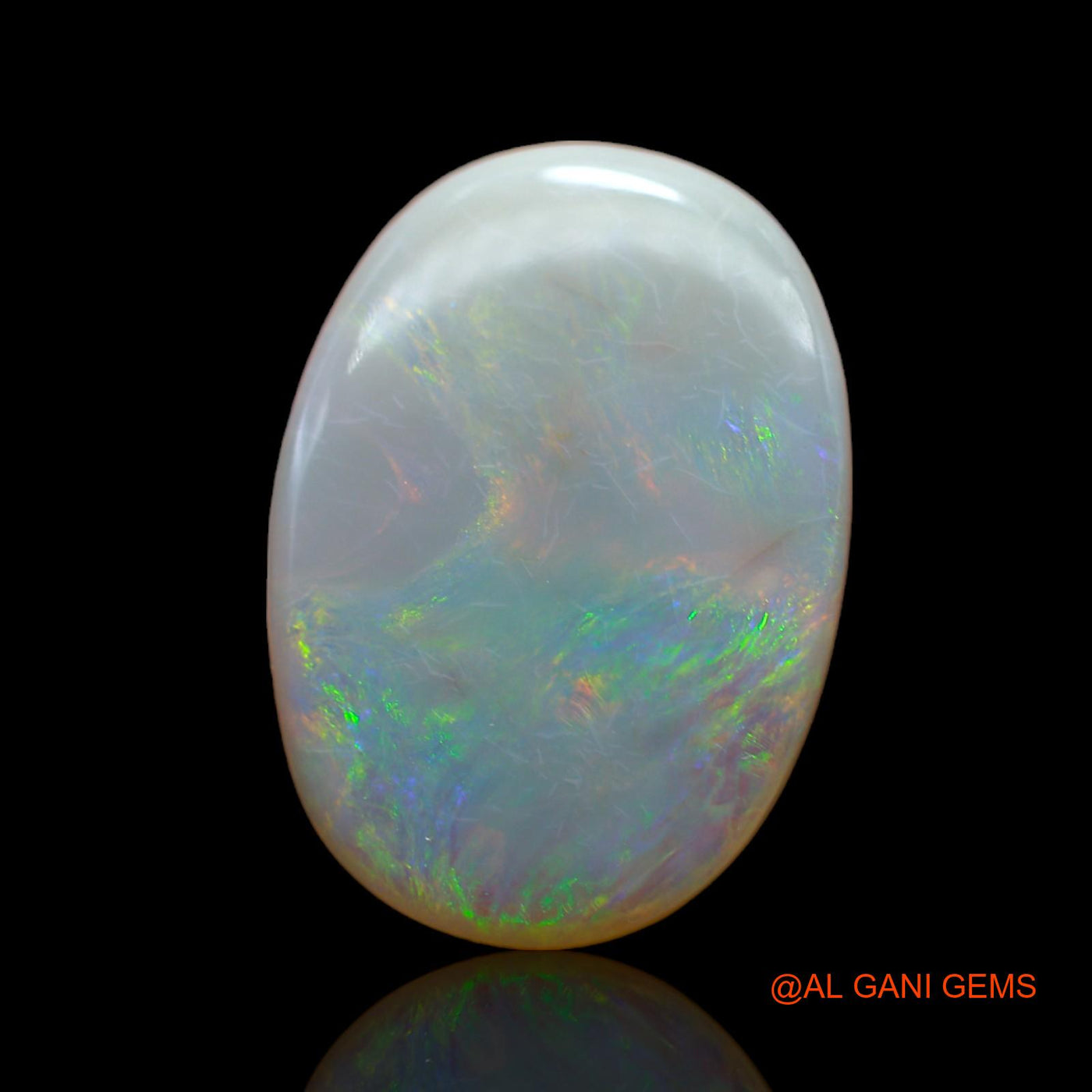 8.00 Cts Unheated Australian Fire Opal Loose Gemstone Oval Cabochon Natural 22x16x3 mm AB-415