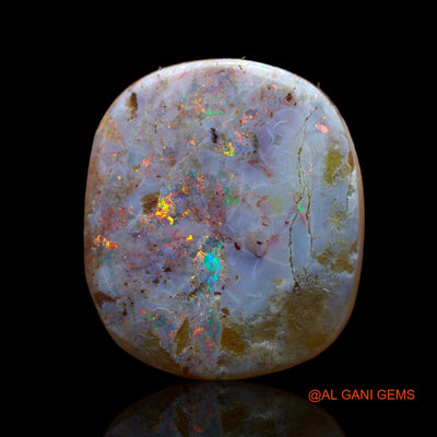 17.00 Cts Natural Australian Fire Opal Loose Gemstone Oval Cabochon 21x18x6 mm AB-416