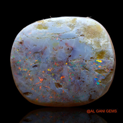 17.00 Cts Natural Australian Fire Opal Loose Gemstone Oval Cabochon 21x18x6 mm AB-416