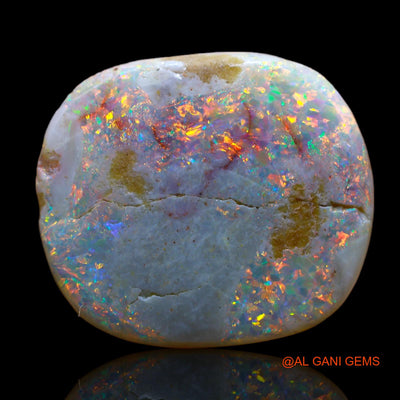 17.00 Cts Natural Australian Fire Opal Loose Gemstone Oval Cabochon 21x18x6 mm AB-416