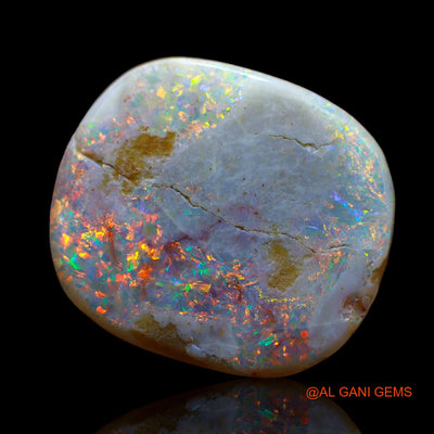 17.00 Cts Natural Australian Fire Opal Loose Gemstone Oval Cabochon 21x18x6 mm AB-416