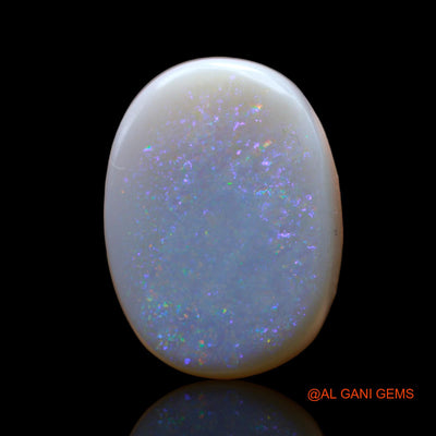 17.00 Cts Natural Australian Fire Opal Loose Gemstone Oval Cabochon 16x15x6 mm AB-418