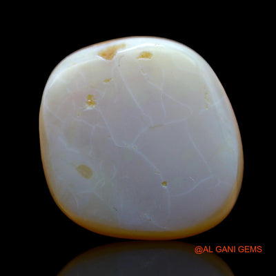 20.00 Cts Natural Australian Fire Opal Fancy Cabochon Loose Gemstone For Jewelry 20x19x6 mm AB-419