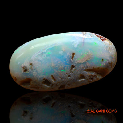 15.00 Cts Natural Australian Fire Opal Loose Gemstone Oval Cabochon 29x14x5 mm AB-420