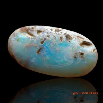 15.00 Cts Natural Australian Fire Opal Loose Gemstone Oval Cabochon 29x14x5 mm AB-420