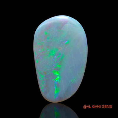 7.00 Cts Natural Australian Fire Opal Loose Gemstone Fancy Cabochon 23x15x2 mm AB-421