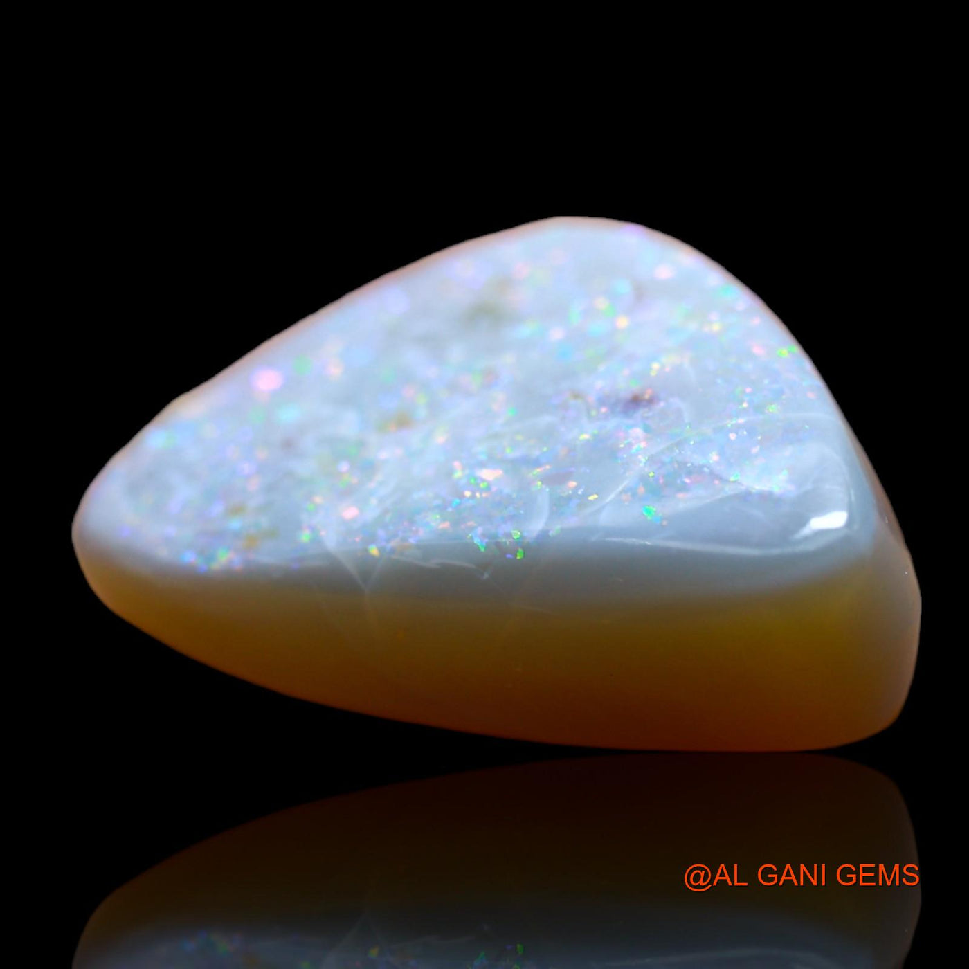 11.00 Cts Unheated Australian Fire Opal Loose Gemstone Trillion Cabochon Natural 21x14x7 mm AB-422