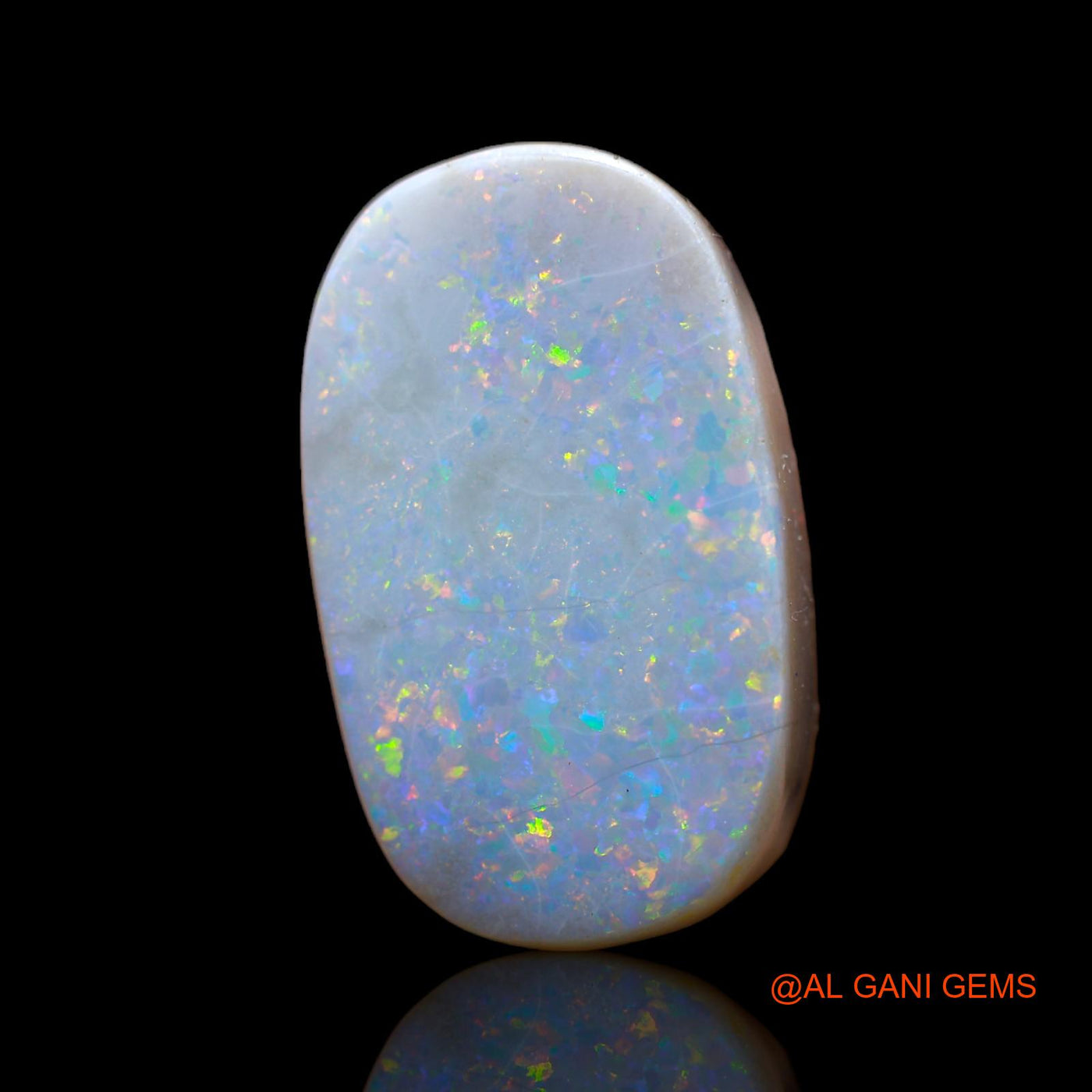 18.00 Cts Natural Australian Fire Opal Loose Gemstone Oval Cabochon 22x13x7 mm AB-423