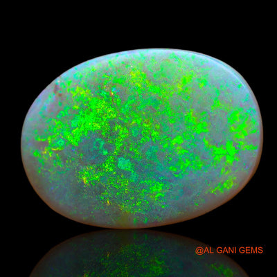 12.00 Cts Natural Australian Fire Opal Loose Gemstone Oval Cabochon 20x14x6 mm AB-424
