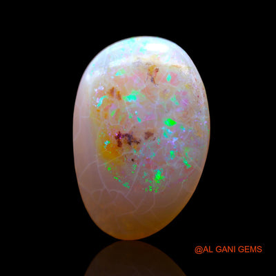 13.00 Cts Natural Australian Fire Opal Fancy Cabochon Loose Gemstone For Jewelry 21x14x6 mm AB-425