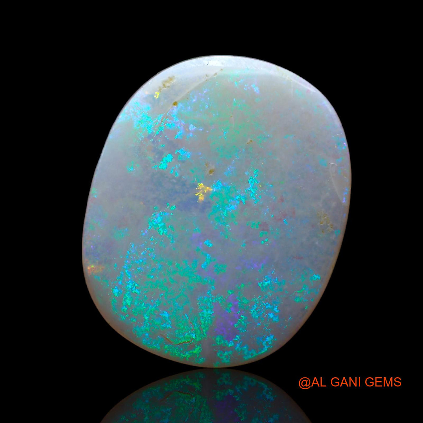 9.00 Cts Unheated Australian Fire Opal Loose Gemstone Oval Cabochon Natural 19x16x4 mm AB-426