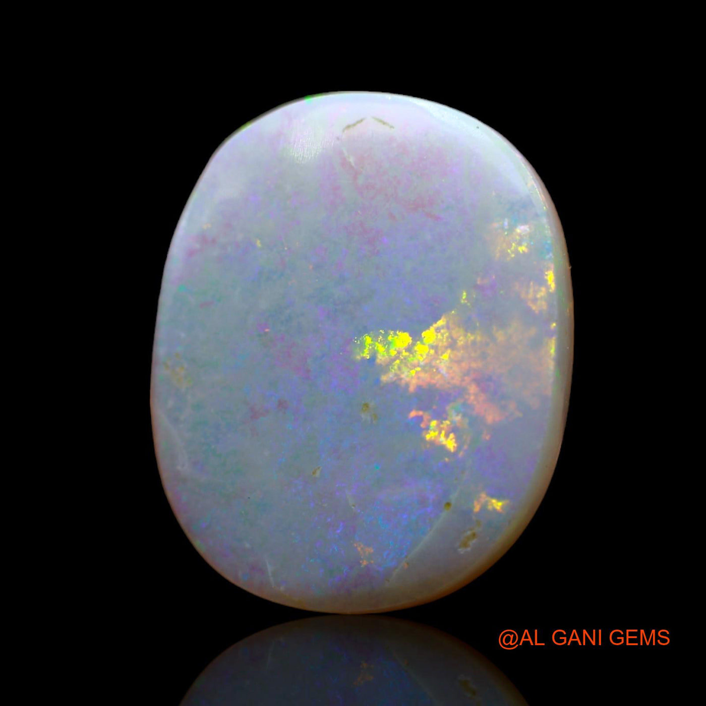 9.00 Cts Unheated Australian Fire Opal Loose Gemstone Oval Cabochon Natural 19x16x4 mm AB-426
