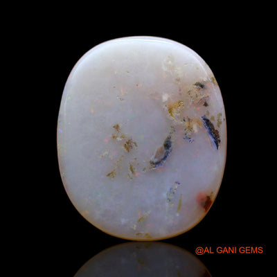 9.00 Cts Unheated Australian Fire Opal Loose Gemstone Oval Cabochon Natural 19x16x4 mm AB-426