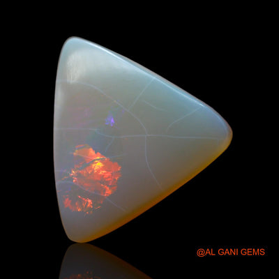 12.00 Cts Unheated Australian Fire Opal Loose Gemstone Trillion Cabochon Natural 18x18x6 mm AB-427